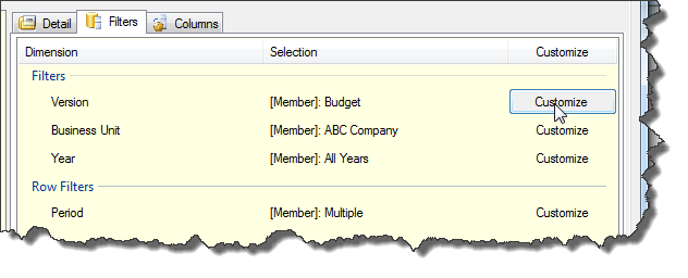 TM1Connect - Filter Members