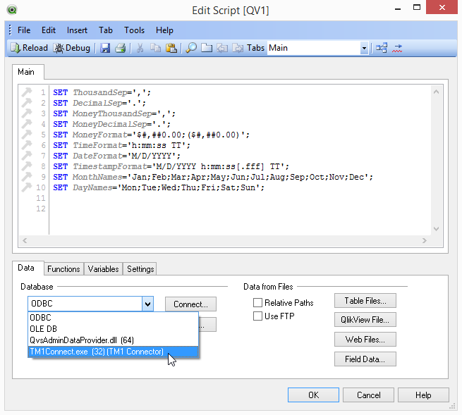 TM1Connect - OnDemand - Select Plug-in