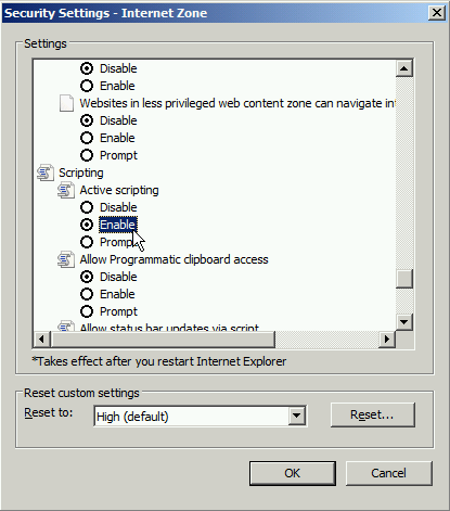 Win2008 - PreReq - Enable Scripting