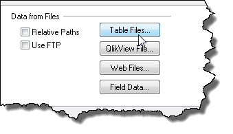 TM1Connect - QlikView - Table Files