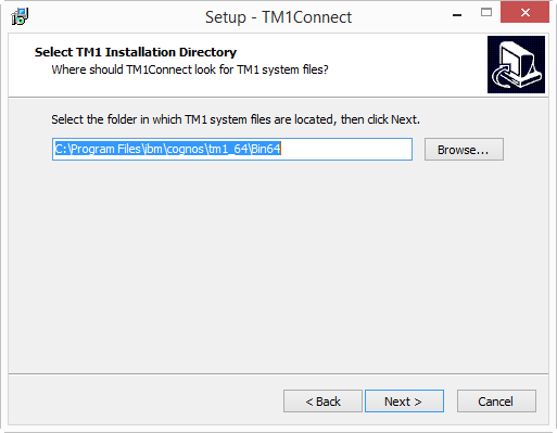 TM1Connect - Setup TM1 Directory